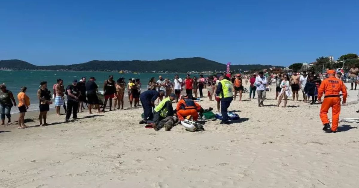 Tragédia em praia de Santa Catarina, mobiliza os bombeiros e gera enorme comoção