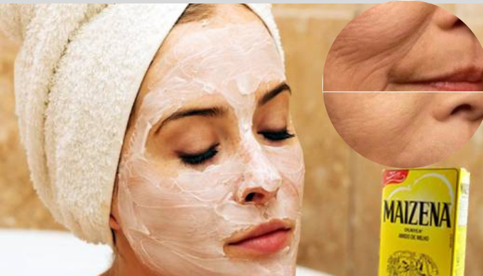 Máscara facial de Maizena para ter uma pele de porcelana